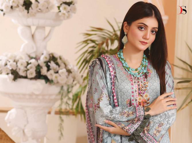 Firdous Lawn 24 By Deepsy Suits Embroidery Cotton Pakistani Suits Wholesale Shop In Surat